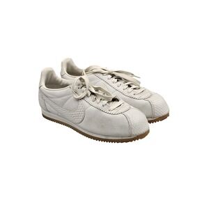 Nike Women's Size 9.5 US VGC Cortez SE Beige Crocodile Pattern Gum sole Sneakers